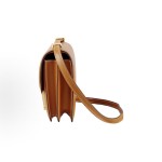 HERMES Constance 19 Gold buckle crossbody single-shoulder bag 19 Women\'s Edition 21 Nature L-Sable Light Tea color